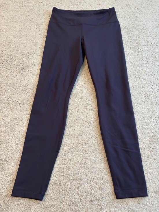 Yogalicious Pants - Yogalicious Lux,Women’s Navy High-Waist Leggings, Medium, Fleece Lined
